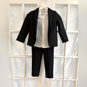 Boys Black Suit H&M 5/6